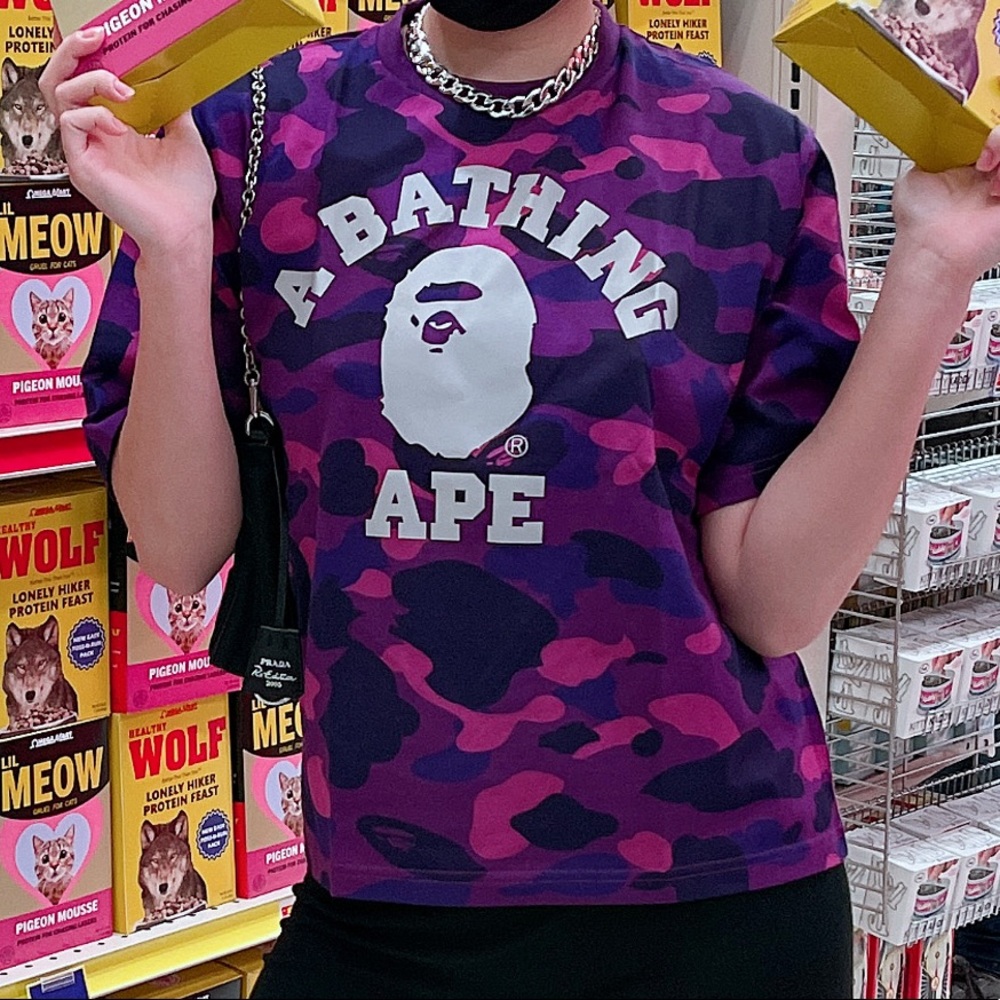 Ladies BAPE Camo Crop Top size XS *FROM JAPAN